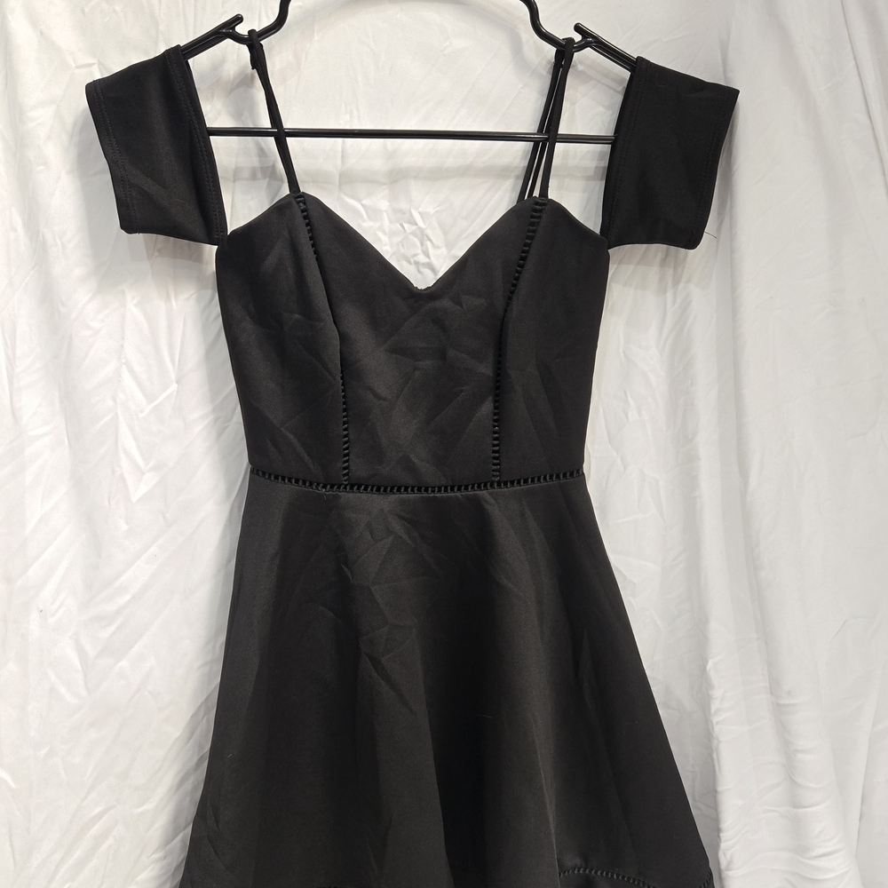 Elegant Black Off-Shoulder Dress